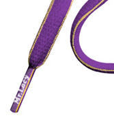 Mr Lacy Slimmies - Oval Violet and Yellow Shoelaces