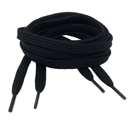 Flat Black Shoelaces