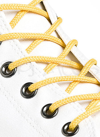 Round Yellow Shoe Boot Laces