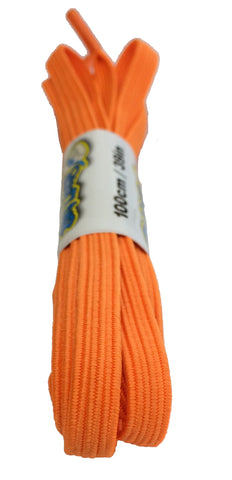 Elastic Neon Orange Shoelaces