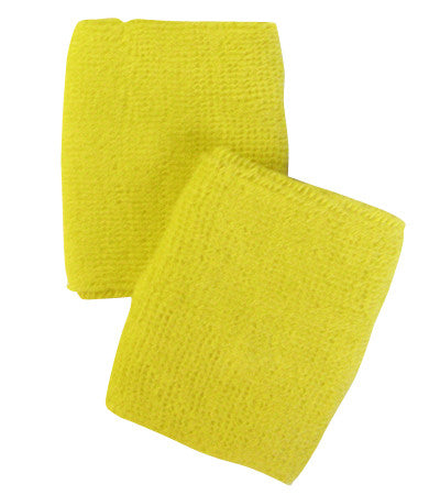Bright Yellow Sports Quality Wristbands