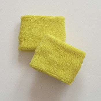 Small Bright Yellow Sports Quality Wristbands
