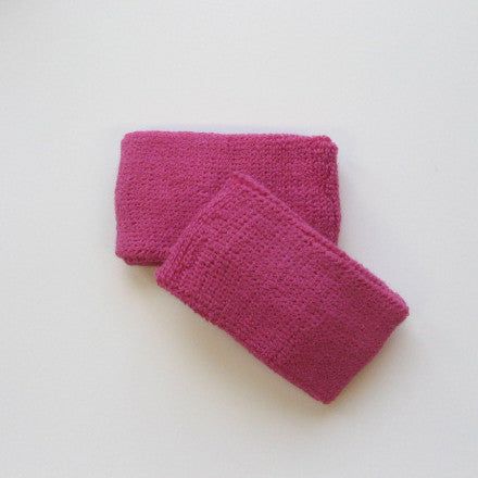 Small Hot Pink Sports Quality Wristbands