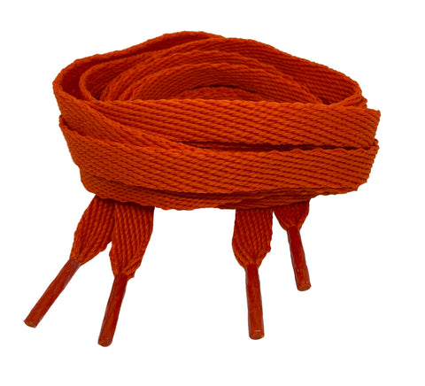 Flat Burnt Orange Shoelaces