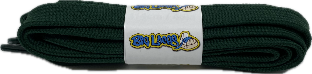 Fat_Wide_Flat_Forest_Green_Shoe_Laces_11mm_wide