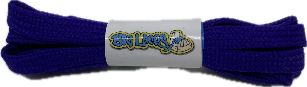 Flat_10mm_wide_Purple_Shoelaces