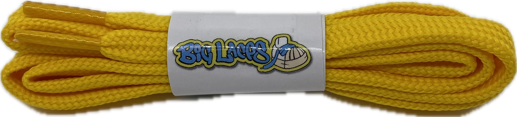 Flat_10mm_wide_Yellow_Shoelaces