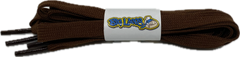Flat Brown Shoelaces - 8mm wide