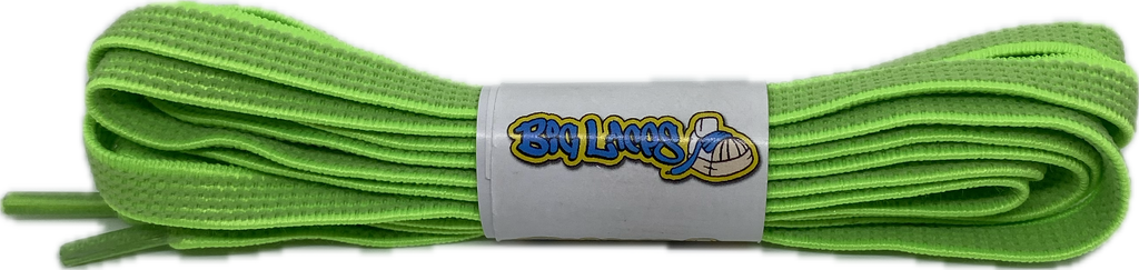 Flat_Elastic_Green_Laces_7mm_Wide