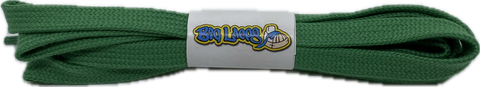 Flat_Green_Cotton_Shoelaces_8mm_wide