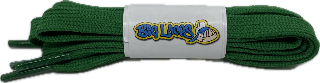 Flat_Green_Shoe_Laces_8mm_wide