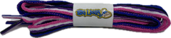 Flat Gender Fluid Pride Shoelaces - 10mm wide