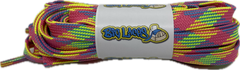 Flat Neon Rainbow Shoelaces - 8mm wide