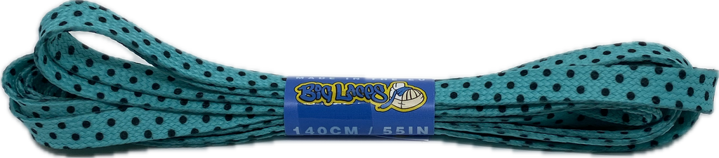 Flat_Patterned_Blue_Dots_Shoelaces