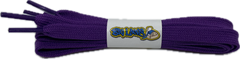 Flat Purple Shoelaces - 8mm wide