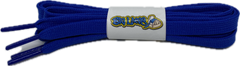 Flat Royal Blue Shoelaces - 8mm wide