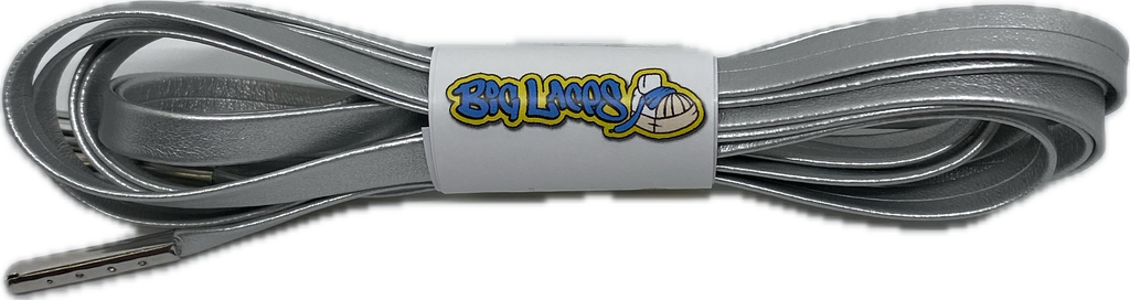 Flat_Silver_7mm_wide_PU_Leather_shoelaces