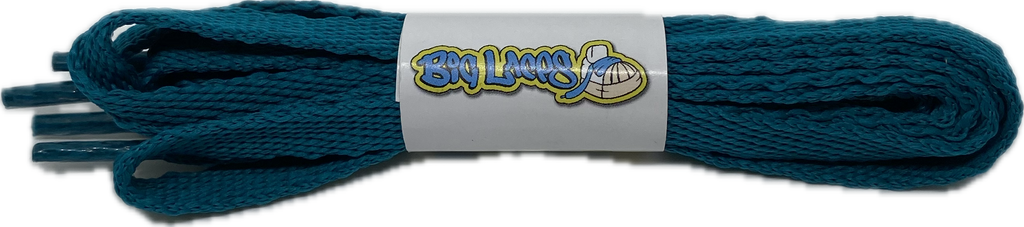 Flat_Teal_Shoelaces_10mm_wide