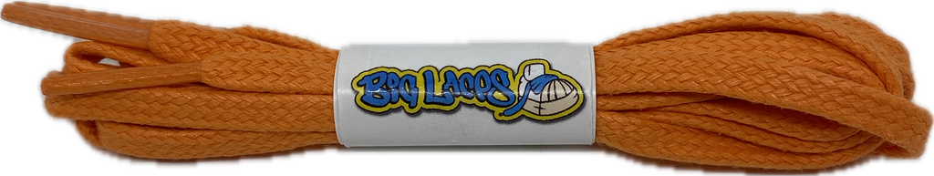Flat_Waxed_Orange_Shoe_laces_4mm_wide