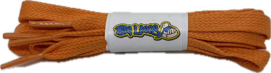 Flat_Waxed_Orange_Shoe_laces_8mm_wide