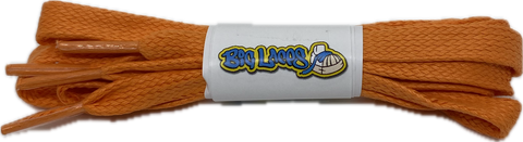 Flat_Waxed_Orange_Shoe_laces_8mm_wide