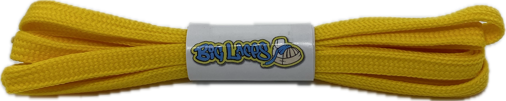 Flat_Yellow_Shoelaces_7mm_wide