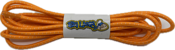 Orange_White_Fleck_Elastic_Lock_Laces_3mm_wide