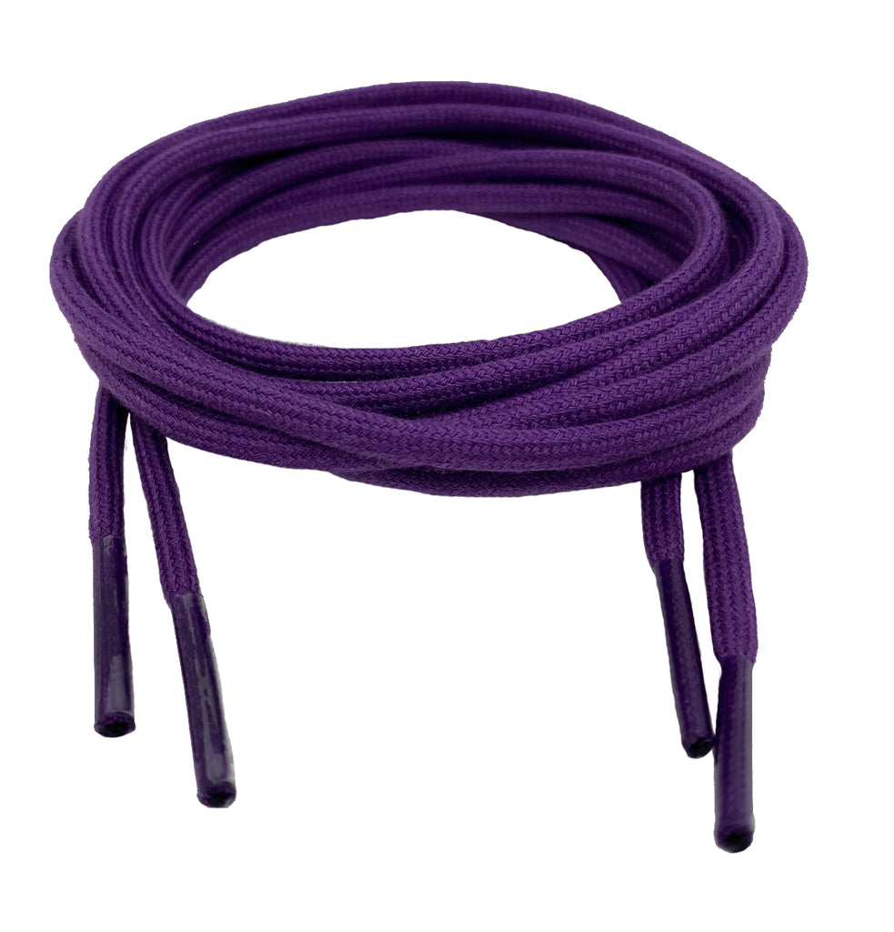 Round Cotton Purple Laces