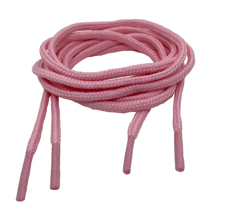 Round Pink Shoe Boot Laces