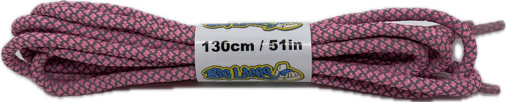 Round_Bright_Pink_Rope_Reflective_Check_Shoelaces_5mm_wide