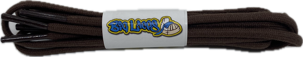 Round Cotton Brown Shoelaces - 3mm wide