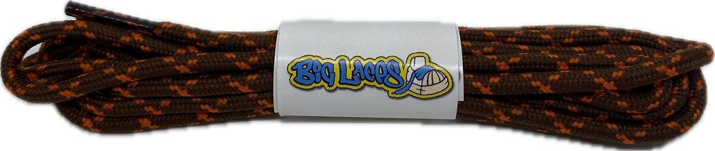 Round_Brown_Orange_Walking_Boot_Laces_3mm_wide