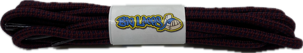 Round_Burgundy_Navy_Blue_Pinpoint_Walking_Boot_Laces_4mm_wide