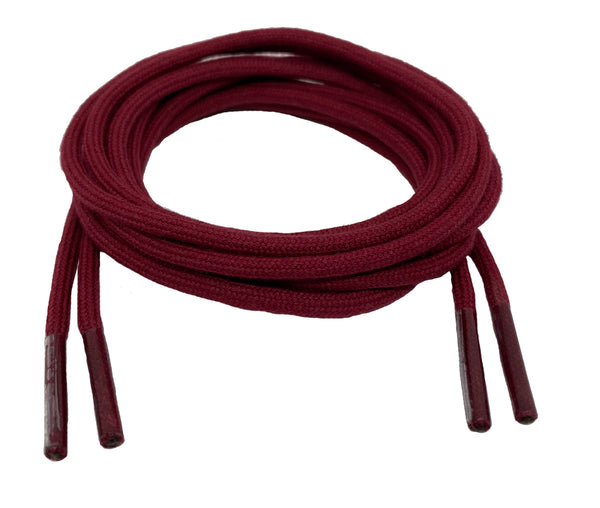 Round Cotton Burgundy Laces