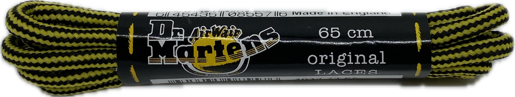 Round Dr Martens Yellow Brown Laces 65cm long 4mm wide
