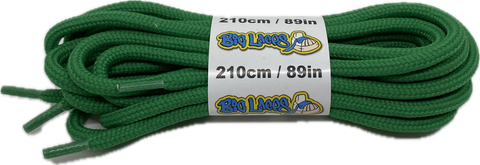 Round Green Laces 210cm long 4mm wide