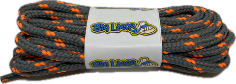 Round_Grey_Bright_Orange_Walking_Boot_Laces_4mm_wide
