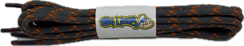 Round_Grey_Orange_Walking_Boot_Laces_3mm_wide