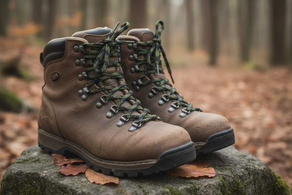 Round Olive Green Black Bootlaces 120cm x 5mm