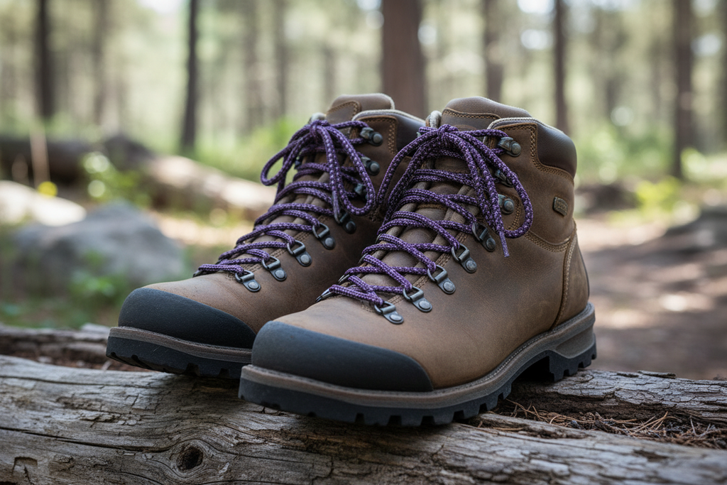 Round Purple Grey Bootlaces 160cm x 5mm