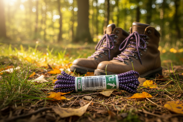 Round Purple Grey Bootlaces 160cm x 5mm