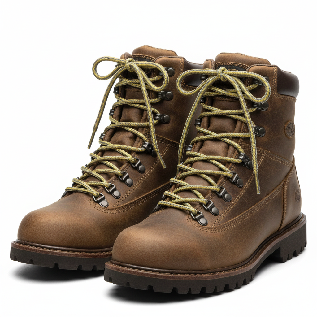 Round Reflective Yellow Bootlaces - 4mm wide