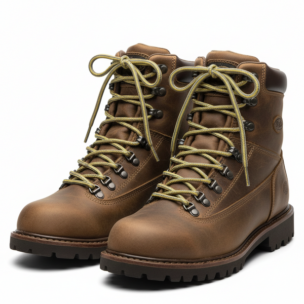 Round Reflective Yellow Bootlaces - 4mm wide