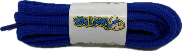 a pair of round 5mm wide royal blue shoelaces