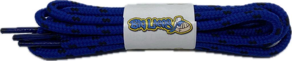 Round_Royal_Blue_Black_Fleck_Walking_Boot_Laces_4mm_wide