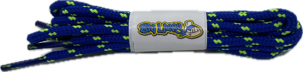 Round_Royal_Blue_Lime_Green_Walking_Boot_Laces_4mm_wide