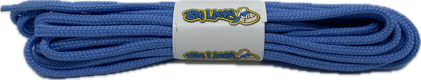 a pair of round 4mm wide sky blue shoelaces
