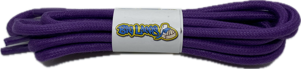 Round Waxed Purple Cotton Shoe Laces - 3mm or 5mm wide