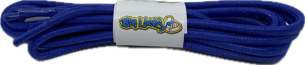 Round Waxed Royal Blue Cotton Shoe Laces - 3mm or 5mm wide