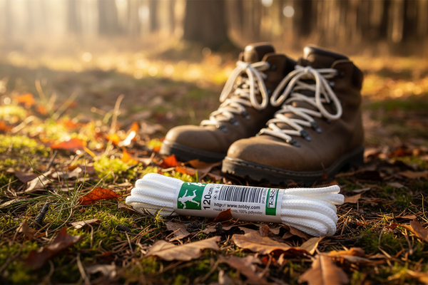 Round White Bootlaces 120cm x 5mm